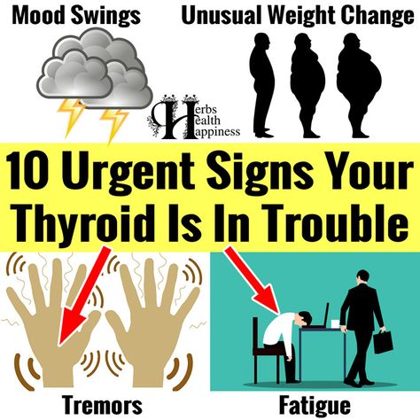 10 Urgent Signs Your Thyroid Is In Trouble ★ Herbs Health & Happiness Thyroid Symptoms Signs, Thyroid Symptoms In Men, Parathyroid Symptoms, Swollen Thyroid, Thyroid Issues Signs, Thyroid Exercise, Low Thyroid Symptoms, Overactive Thyroid, Low Thyroid