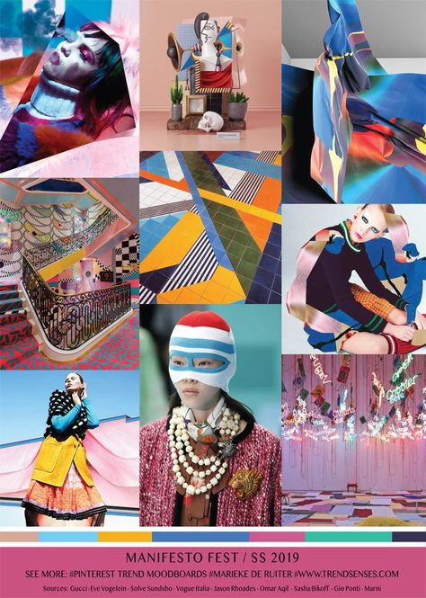 FASHION VIGNETTE: TREND | TRENDSENSES - MANIFESTO FEST . SS 2019 Pattern Curator, Fashion Trending Moodboard, Fashion Trend Board, Fashion Trend Forecast, Color Trends Fashion, Foto Tips, Color Wedding, Diy Trends, Mood Board Fashion