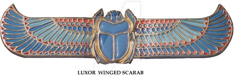 Luxor Winged Scarab by HouseofChabrier.deviantart.com on @DeviantArt Tattoo Rework, Scarab Tattoo, Winged Scarab, Egyptian Scarab, Ancient Egypt Art, Egyptian Tattoo, Egypt Art, Egyptian Jewelry, Luxor