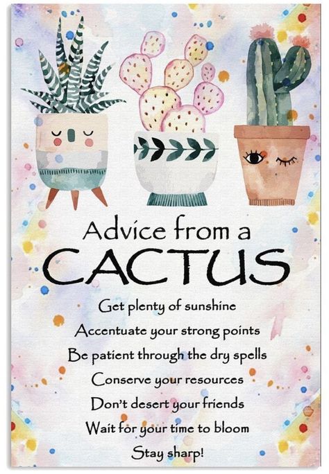 Advice From A Cactus, Mops 2023-2024 Theme, Cactus Quotes Inspirational, Encouragement Jar, Plant Classroom, Cactus Quotes, Plants Classroom, Cactus Classroom, Bulletin Boards Theme