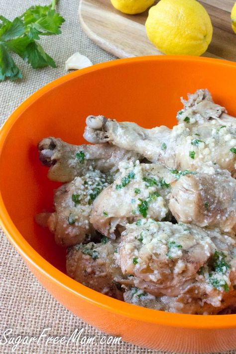 Crock Pot Garlic Parmesan Drumsticks (Low Carb, Gluten Free) | Sugar Free Mom Moving Meals, Garlic Parmesan Drumsticks, Chicken Drumstick Recipes Crockpot, Parmesan Drumsticks, Chicken Leg Slow Cooker, Garlic Drumsticks, Crock Pot Drumsticks, Healthy Crockpot Beef Stew, Beef Stew Crock