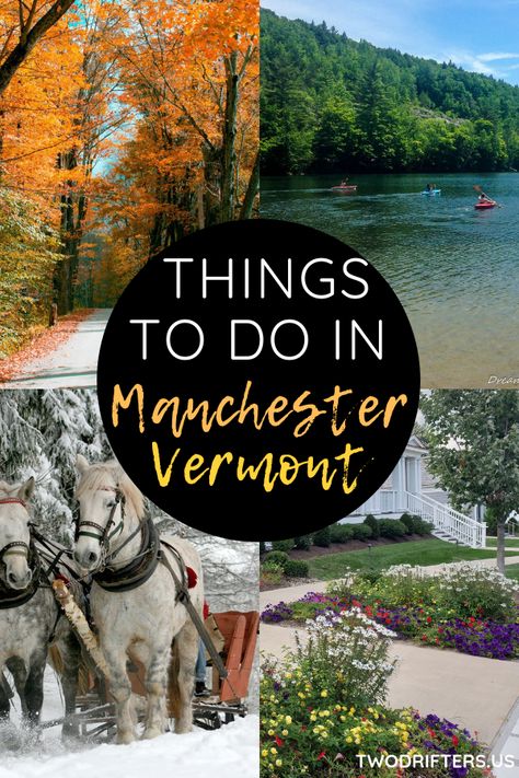 In every season, there are many wonderful things to do in Manchester Vermont. Check out 10 of our top suggestions here, & discover the best of Southern VT. Things To Do In Manchester, Vermont Travel, Manchester Vt, Manchester Vermont, Rhode Island Travel, Vermont Vacation, Vermont Fall, Massachusetts Travel, Snow Time