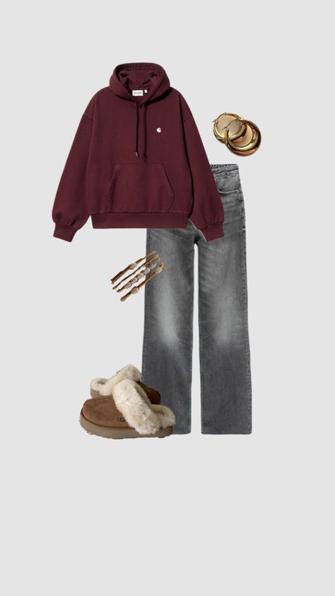 carhartt hoodie with uggs❣️ Carhartt Hoodie Outfit, Hoodie Outfit Aesthetic, Carhartt Hoodie, Girl Fits, Hoodie Outfit, Girls Wardrobe, Outfit Aesthetic, Rich Girl, Outfits Aesthetic