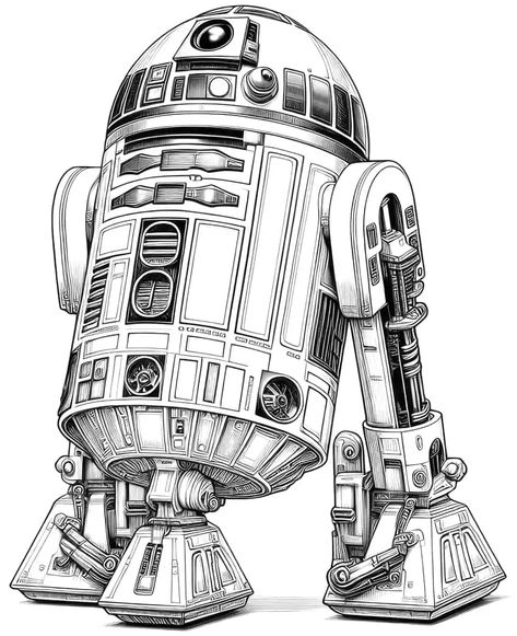 R2 D2 Tattoo, R2 D2 Drawing, Starwars Drawing Ideas, Star Wars Drawings Pencil, R2d2 Drawing, Starwars Drawings, Star Wars Sketches, R2d2 Art, R2d2 Tattoo