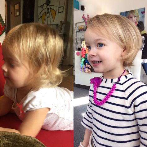 Toddler Bob Haircut Fine Hair, Toddler Pixie Haircut, Short Toddler Girl Haircut, Toddler Girl Short Haircut, Toddler Girl Haircut With Bangs, Baby Girl First Haircut, Girls First Haircut, First Haircut Girl, Toddler Haircut Girl