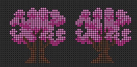 Cerezo Beads 3D 987 Pz Perler Bead Tree Pattern, Tree Perler Beads, Melty Bead Designs, Hama Beads 3d, Melt Beads Patterns, Hamma Beads Ideas, Melty Bead Patterns, Pixel Beads, Easy Perler Beads Ideas