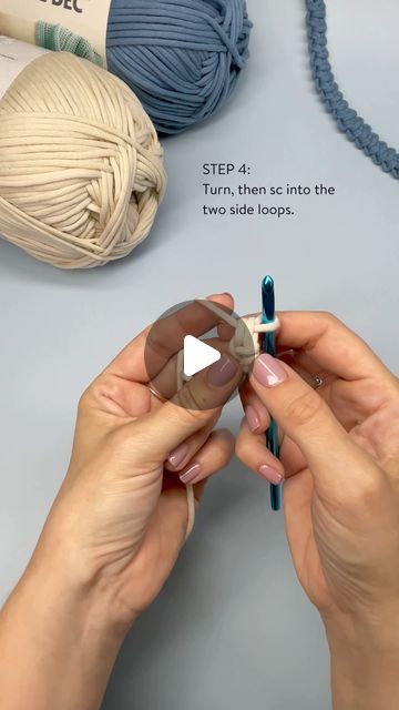 Bernat on Instagram: "How to Crochet a Romanian Cord
Begin with a slip knot.
Step 1: Chain 2
Step 2: Single crochet into1st chain that was made.
Step 3: Turn, single crochet into the side loop of the 2nd chain that was made.
Step 4: Turn, single crochet into the two side loops.
Repeat Step 4 until desired length.
Check out more tip and tutorials: https://bit.ly/3H4RHOu
#LearnToCrochet #CrochetTip #CrochetTutorial #CreateMakeShare #CrochetersOfTheWorld #CrochetLife #CrochetThat #BernatYarn #Yarnspo" Bernat Yarn, Length Check, Slip Knot, 2 Step, How To Crochet, Learn To Crochet, Crochet Tutorial, Single Crochet, Knit Crochet