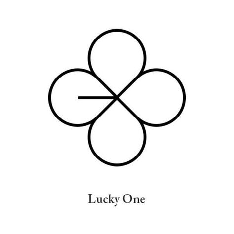 Exo Exact, Exo Lucky, Exo Lucky One, Chanbaek Fanart, Clover Logo, Exo Logo, Exo Stickers, Exo Album, Exo Lockscreen