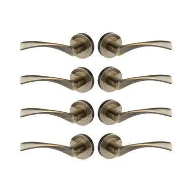 Door handles on Rose (packs) Victorian Door Knobs, Antique Brass Door Handles, Marvel Design, Georgian Doors, Stainless Steel Door Handles, Door Handles Modern, Internal Door Handles, Kitchen Door Knobs, Victorian Door