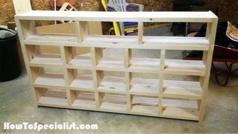 How to Build a Game Console Cabinet | HowToSpecialist - How to Build, Step by Step DIY Plans Video Game Console Shelf, Video Game Console Storage, Game Console Shelf, Video Game Shelf, Video Game Organization, Video Game Storage, Diy Video Game, Console Shelf, Game Storage