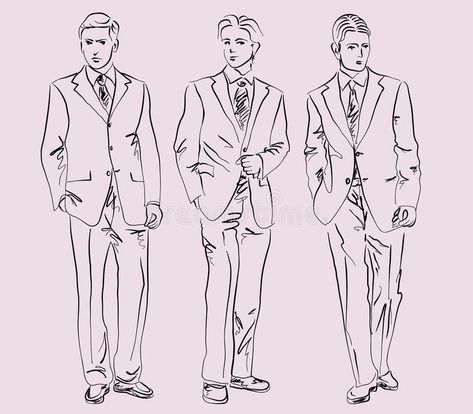 Men in business suits. Vector illustration #Sponsored , #sponsored, #AD, #business, #Vector, #suits, #Men Man In Suit Sketch, Suits Men Drawing, Man In Suit Drawing, Men In Business Suits, Suit Sketch, Suit Drawing, Man In Suit, Men's Business Suits, Man Sketch