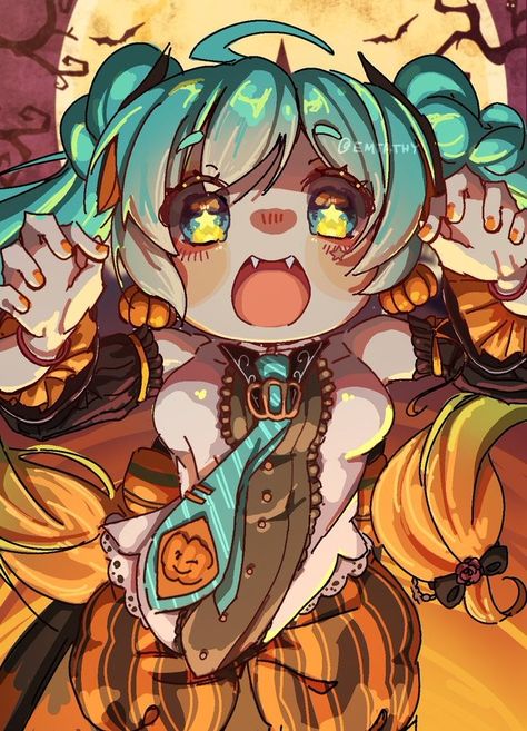 @emtathy on X! Miku Halloween Pfp, Halloween Miku Pfp, Halloween Hatsune Miku, Halloween Vocaloid, Halloween Miku, Miku Halloween, Zelda Cosplay, Art Things, Hatsune Miku