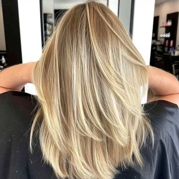 Harvest Blonde with Sleek Layers scaled Long Straight Layered Hair, Straight Thick Hair, Trendy Layered Hairstyles, Long Hair Perm, Straight Layered Hair, Long Layered Haircuts, Permed Hairstyles, Long Layered Hair, Hairstyles Long