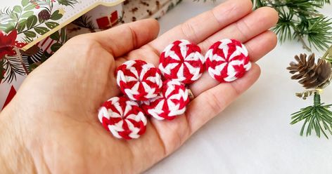 KIMCRAFT Peppermint Candy Ornaments Diy Christmas, Candy Ornaments Diy, Crochet Peppermint, Peppermint Candy Ornaments, Peppermint Ornament, Ornaments Diy Christmas, Peppermint Candies, Christmas Peppermint, Market Table