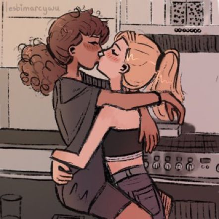 Women Kiss Reference, Wlw Reference, Wlw Sketch, Amphibia Sashanne, Amphibia Ships, Silly Frog, Eye Bleach, Show Art, Lesbian Art