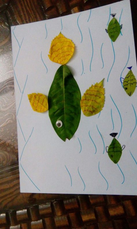 Real Leaf Crafts, Leaf Crafts For Kids Preschool, Leaf Crafts For Kids, Leaf Crafts Kids, Crafts For Kids Preschool, Leaf Art Diy, Fishers Of Men, Earth Day Crafts, Real Leaf