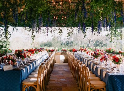 Wedding Colors Summer, San Ysidro Ranch Wedding, Colorful Summer Wedding, Romantic Backyard, San Ysidro Ranch, Jewel Tone Wedding, San Ysidro, Summer Wedding Colors, Santa Barbara Wedding