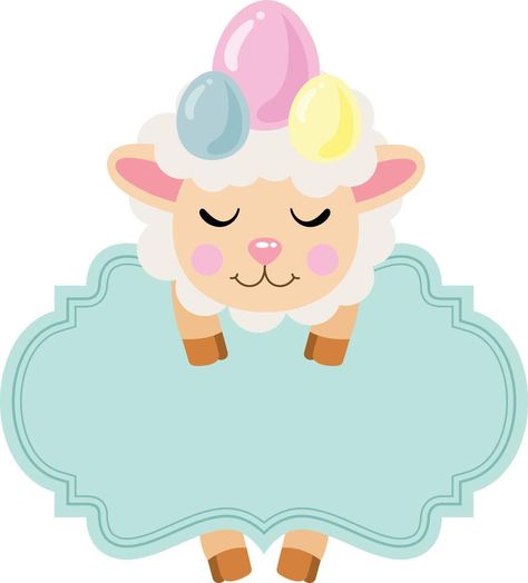 Cute easter sheep with board empty sign label Easter Sheep, Holding A Sign, Vector Typography, Cute Easter, A Sign, Sheep, Vector Free, Royalty Free, Typography