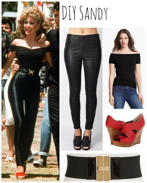 Sandy Where To Wear It: Halloween Edition http://thepageantplanet.com/sandy-wear-halloween-edition/ Sandy From Grease, Grease Outfits, Costumes Faciles, Grease Costume, Sandy Grease, Grease Costumes, Look 80s, Diy Kostüm, Couples Halloween