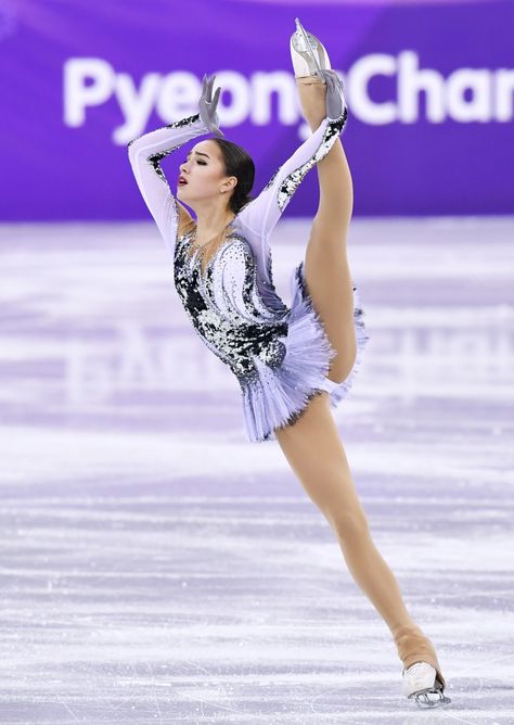 Skating Competition, Skate Shorts, Ice Skating Outfit, Russian Figure Skater, Alina Zagitova, Competition Dress, Olympic Athletes, Skating Outfits, Winter Sport