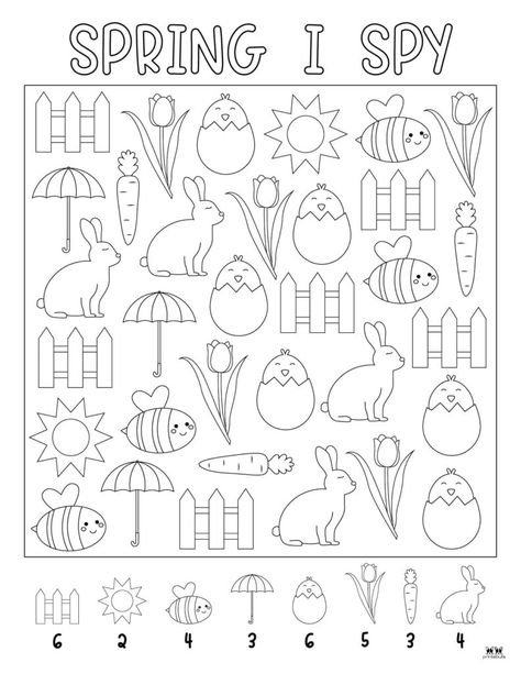 Choose from 4 unique Spring I Spy printables to keep your kids entertained for hours as the seasons change. All pages can be printed from home. 100% FREE! I Spy Coloring Page Free Printable, Spring I Spy, Printable Flower Coloring Pages, Bunny Coloring Pages, Quiet Activities, I Spy, Free Valentine, Flower Coloring Pages, Flower Printable