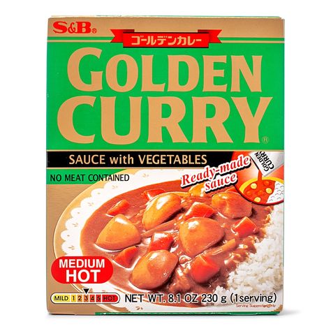 What's for dinner? This Golden Curry is the answer you've been looking for. Once you drizzle this ready-made medium-hot sauce over your rice, cravings will shake to core. How about some curry every week? Every day? Take it easy. We're here help stock up. | S&b Golden Curry, Medium Hot Flavor by Weee! Golden Curry, Apple Vinegar, Japanese Curry, Pork Cutlets, Vegetable Curry, Curry Sauce, Chicken Cutlets, Saute Onions, How To Cook Shrimp