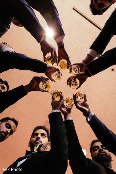 Indian groom with groomsmen http://www.maharaniweddings.com/gallery/photo/118808 Cranberry Wedding, Ace Hotel Wedding, Wedding Pittsburgh, Wedding Cheers, Pittsburgh Wedding Venues, Cheers Photo, Wedding Venue Locations, Urban Wedding Venue, Wedding Shot