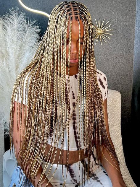 Ginger Blonde Knotless Braids, Blonde Brown Knotless Braids, Small Blonde Knotless Braids, 27 And 613 Knotless Braids, Ash Blonde Braids, Birth Aesthetic, Honey Blonde Knotless, Honey Brown Knotless Braids, Honey Blonde Knotless Braids