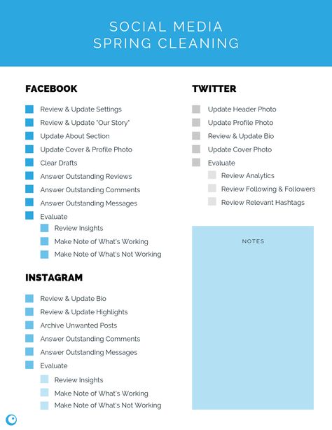 Social Media Declutter Checklist, Digital Declutter, Social Media Checklist, Declutter Checklist, Social Media Hacks, Facebook Contest, Social Media Profile, Social Media Community, Spring Cleaning Checklist