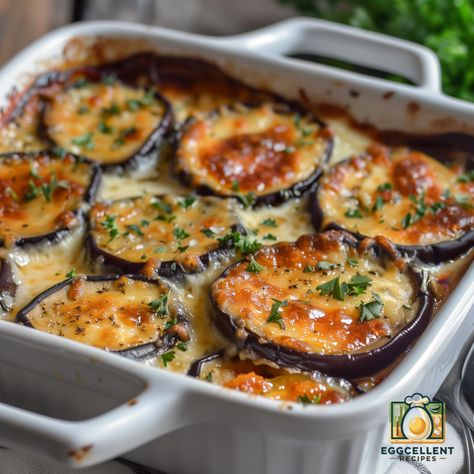 Roasted Eggplant Slices, Brunch Appetizers, Egg Plant, Egg Casserole Recipes, Egg Casserole, Cheese Casserole, Vegetarian Cheese, Dessert Drinks, Dessert For Dinner