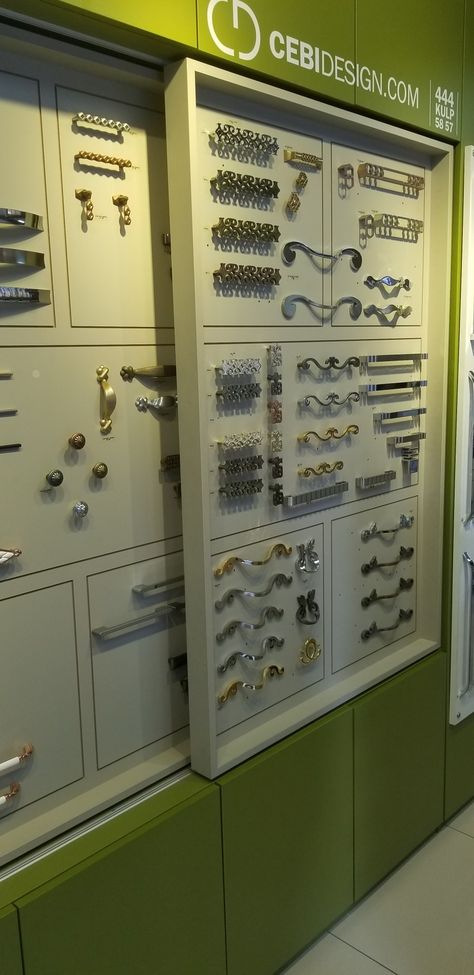 Hardware Display Showroom, Hardware Shop Counter Design, Plywood Showroom Display, Laminate Showroom, Interior Shop Display, Store Counter Design, Hardware Display, Shop Counter Design, Showroom Decor