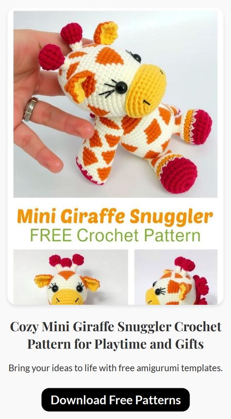 Crochet Snuggly Free Pattern, Giraffe Snuggler Crochet Pattern, Crochet Amigurumi Giraffe, Crochet Unstuffed Animals, Amigurumi Snuggle Pattern, Safari Crochet Patterns, Free Cute Crochet Amigurumi Patterns, Highland Cow Lovey Crochet, Crochet Baby Lovies Free Pattern Snuggler Crochet Pattern, Toy Dachshund, Toy Chihuahua, Cozy Cuddles, Crochet Cat Toys, Crochet Dragon, Dragon Toys, Crochet Amigurumi Free Patterns, Crochet Amigurumi Free