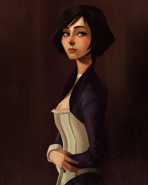 Elizabeth Comstock. #chalseu #art #drawing #illustration #fanart #bioshock #elizabethcomstock #그림 Chalseu Art, Mkbhd Wallpapers, Bioshock Elizabeth, Bioshock Artwork, Elizabeth Bioshock, Gaming Images, Bioshock Infinite Elizabeth, Elizabeth Comstock, Bioshock 1