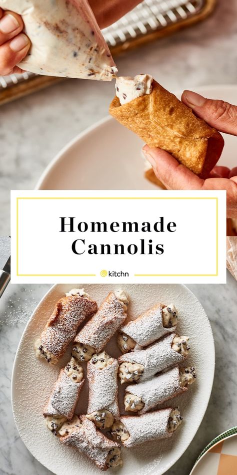 Our Step-by-Step Guide to Making the Best Homemade Cannolis Abruzzese Recipes, Cannoli Dessert, Cannoli Recipes, Creme Puffs, Mini Desert, Italian Cannoli, Cannoli Filling, Cannoli Recipe, Cannoli Cream