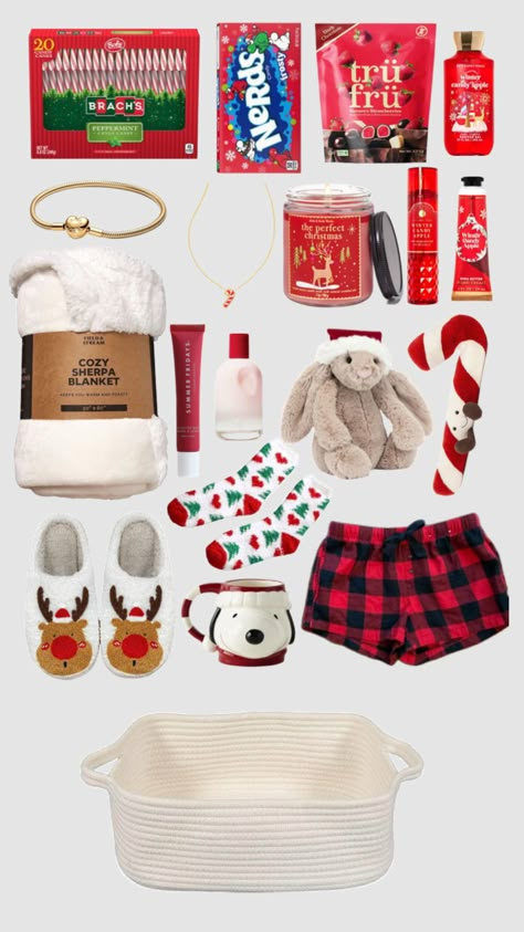 Burr Basket idea perfect for your bsf or her! #christmas #christmas2024 #giftideas #christmasinspo #burrbasket #burrbasketinspo #giftinspo #red Girly Christmas Gifts, Christmas Presents For Friends, Winter Candy Apple, Cute Gifts For Friends, Gift Inspo, Christmas Inspo, Cute Christmas Gifts, Birthday Gifts For Best Friend, Basket Ideas