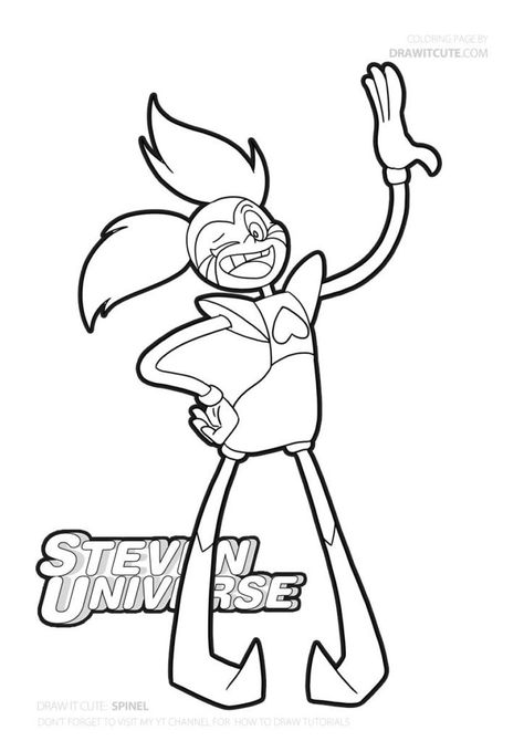 Steven Universe Coloring Pages, Spinel Sun, Robert Dejesus, Super Easy Drawings, Universe Drawing, Space Coloring Pages, Steven Universe Drawing, Kid Coloring Page, Barn Garage