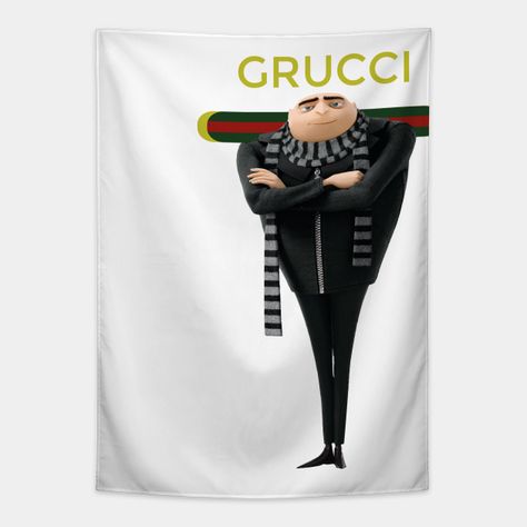 a funny pun t-shirt grucci -- Choose from our vast selection of tapestries to match with your desired size to make the perfect custom tapestry. Pick your favorite: Movies, TV Shows, Art, and so much more! Available in small, medium, large. Perfect for decorations in apartments, bedrooms, and dorm rooms. Unhinged Home Decor, Funny Dorm Tapestry, Silly Room Decor, 3am Funny, Funny Apartment Decor, March Aesthetic, Elmo And Friends, Funny Tapestry, Cute Piglets