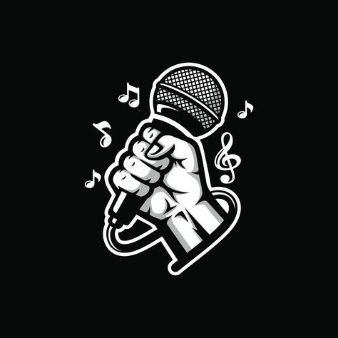 Karaoke Logo, Design Vector, Karaoke, Vector Art, Vector Free, Dj, Royalty Free, Logo Design, Clip Art