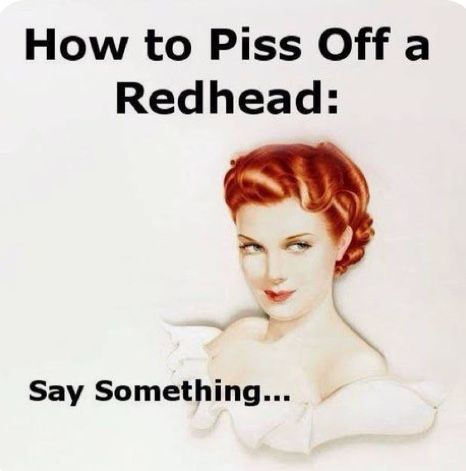 Redhead Memes, Ginger Quotes, Ginger Problems, Ginger Jokes, Redhead Facts, Redhead Quotes, Woman With Red Hair, Red Hair Don't Care, Hair Quotes