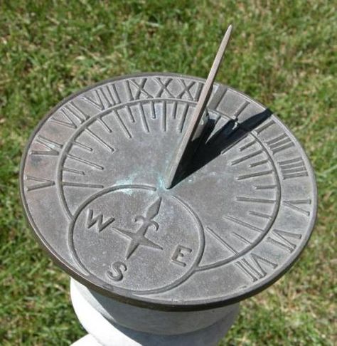 Closeup of the dial on our garden sundial Clocks Fall Back, Private Museum, Chi Rho, Deep River, Hourglasses, Sundials, Making Faces, Unique Gardens, Deck Garden