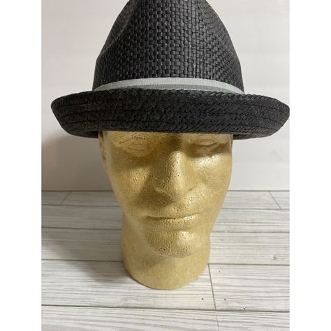 Peter Grimm Depp Natural Straw Fedora Hat Black/Gray Stripe Band Wire Brim Sz S/M. Nwt. Classic Style. Adjustable Wire Brim Allows It To Be Worn Different Ways. Buy It Now. Thanks In Advance. Ee 0001758/101322 The Premium Satin Lining In The Crown Gives This Style A Luxurious Feel. This Trilby Features A Short 1.5” Upturned Brim And A Narrow 4.5-Inch Crown With A Striped Band And Iconic Peter Grimm Rabbit Logo. Rabbit Logo, Straw Fedora Hat, Straw Fedora, African Fashion Modern, Fedora Hat, Grimm, Grey Stripes, The Crown, African Fashion