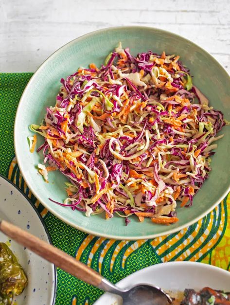 Tangy Coleslaw Recipe, Pickled Salad, Asian Coleslaw Recipe, Tangy Coleslaw, Coleslaw Dressing Recipe, Best Coleslaw Recipe, Coleslaw Recipes, Vinegar Coleslaw, Cabbage And Carrots