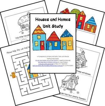 House Activities For Preschool, Sen Teaching, Kindergarten Building, Preschool Social Studies, Animal Homes, Kindergarten Social Studies, Preschool Units, Fall Kindergarten, Pre K Activities