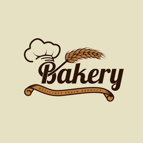 Bread Logo Design, Bakery Logo Inspiration, Bread Logo, Retro Concept, Logo Inspiration Vintage, Dream Logo, Logo Design Free Templates, Logo Retro, Store Logo