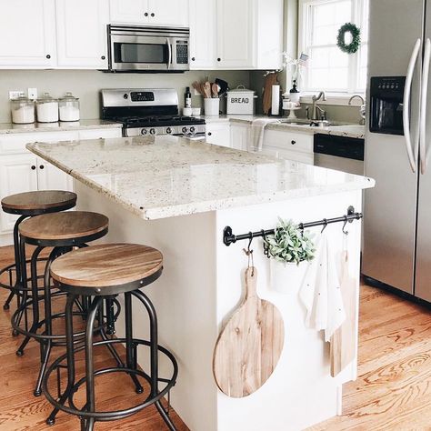 Kitchen Island Living Room, Island Living Room, Farmhouse Kitchen Design, Ashley Furniture Homestore, Island Living, Modern Farmhouse Kitchens, Decor Minimalist, Farmhouse Kitchen Decor, Ashley Furniture