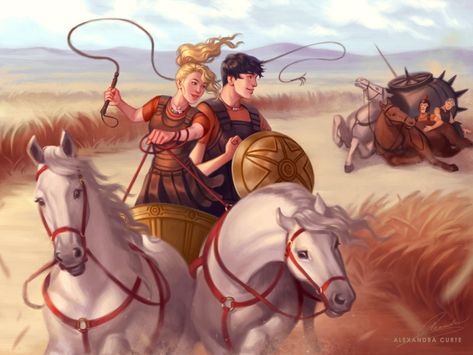 Chariot Race, Percy Jackson Fanart, Percy Jackson Annabeth Chase, Zio Rick, Sea Of Monsters, Percy And Annabeth, Jason Grace, Percy Jackson Quotes, Percy Jackson Fan Art