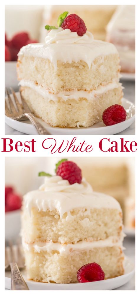 Not So Sweet Cake Recipe, Non Chocolate Cakes, Simple Moist Cake Recipe, Super Moist White Cake Recipe, Best White Cake Recipe Moist, Yummy Cake Recipe, Classic White Cake Recipe, Moist White Cake Recipe From Scratch, Best Cake Recipes Ever