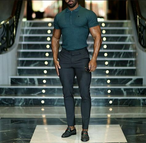 Formal Trousers Outfit, Men Semi Formal, Men Formal Outfit, Men's Semi Formal, Golf Tshirt, Polo Tshirts, Trousers Outfit, Formal Clothes, Trouser Outfit