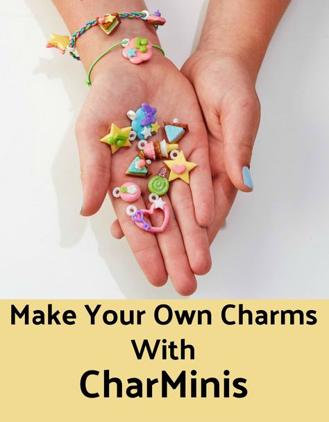 Make Your Own Charms With CharMinis #StockingStuffer17 - Flat Back Charm Crafts, How To Make Charms, Homemade Charms, Tiny Pies, How To Make Metal, Ice Cream Sundaes, Make Stuff, Toy Ideas, Ice Cream Sundae