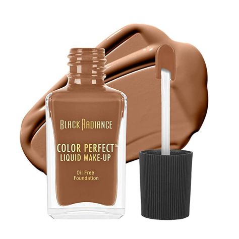 Black Radiance Color Perfect Liquid Full Coverage Foundation Makeup, Caramel, 1 Fluid Ounce Black Radiance, Skin Undertones, Oil Free Foundation, Dark Complexion, Natural Skin Tone, Liquid Makeup, Liquid Concealer, Full Coverage Foundation, Foundation Makeup